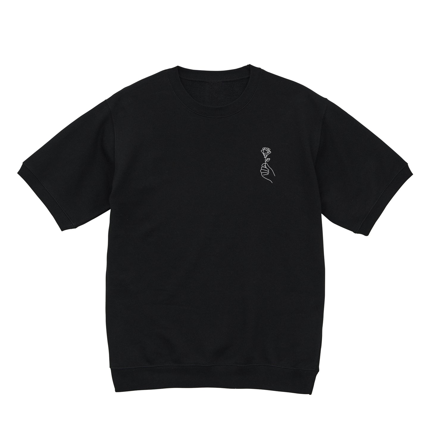 FLR French Terry Short Sleeve Top black image
