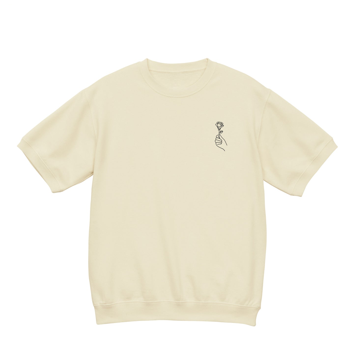 FLR French Terry Short Sleeve Top natural image